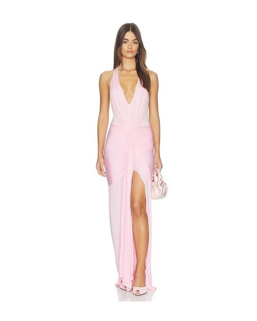 MOTHER OF ALL White Inaya Collar Maxi Dress