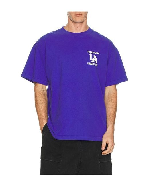 The Hundreds Blue X Free & Easy Don'T Trip T-Shirt for men
