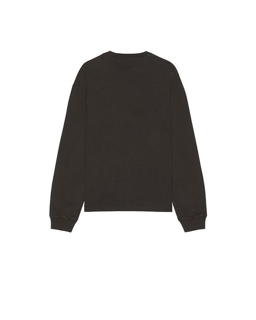 Agolde Black Long Sleeve Asha Tee for men