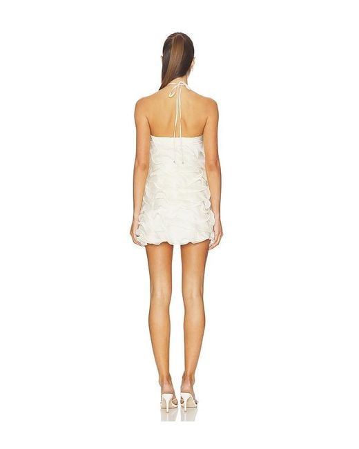 Elliatt White Yvette Ruffle Mini Dress
