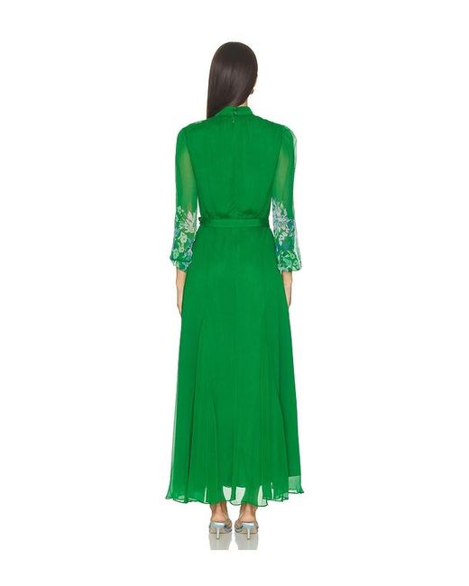 Saloni Green Jacqui-D Dress