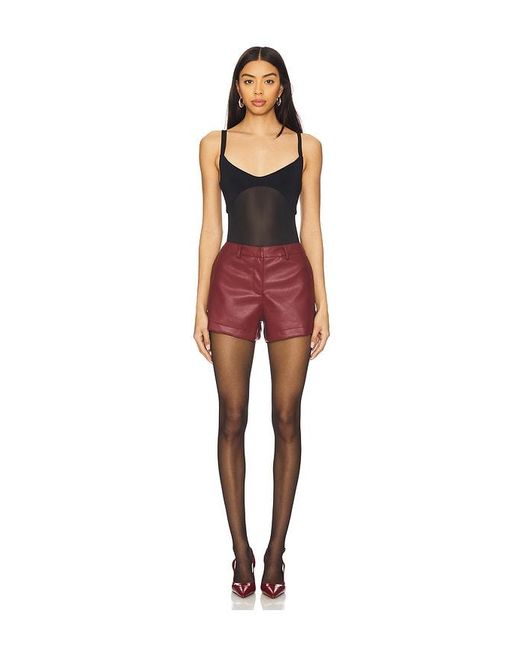 SNDY'S Red X Revolve Wendy Faux Leather Shorts
