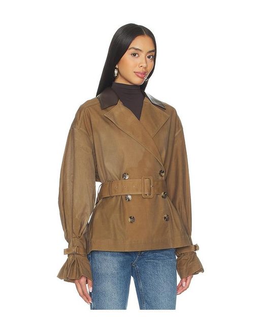 LPA Brown Cara Trench Jacket