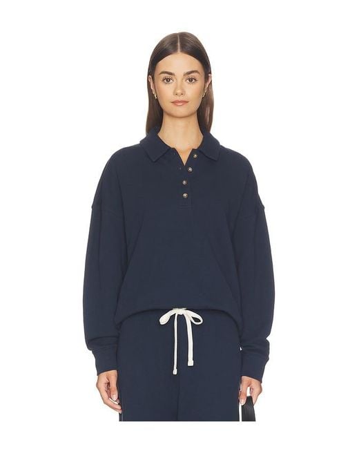 Sold Out NYC Blue The French Terry Polo Sweater