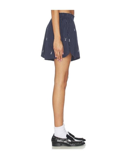 Lacoste Blue Oversize Fit Jacquard Shorts