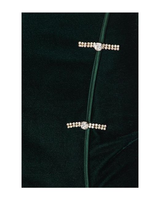 SAU LEE Black Ariana Velvet Gown