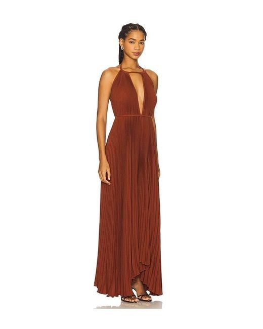 Vestido Boheme En Color Burnt Talla (También En 12/L, 14/Xl, 6/Xs, 8/S) L'idée de color Red