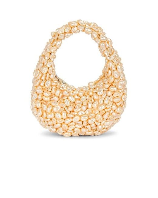 retroféte Yellow Lottie Pearl Bag