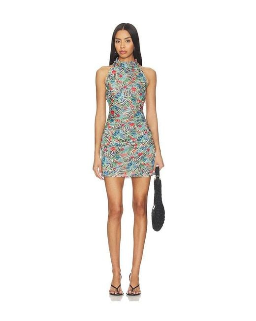 Amanda Uprichard Blue Chantel Dress