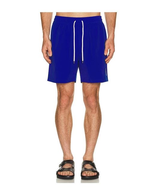 Polo Ralph Lauren Blue Novelty Island Bear Traveler Swim Trunk for men
