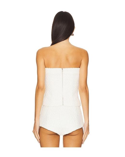 Lovers + Friends White Josephine Top