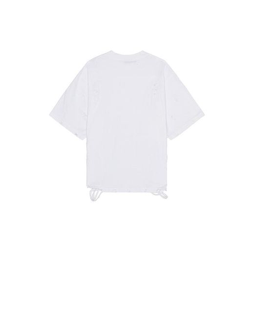 Funeral Apparel White Distressed T-Shirt for men