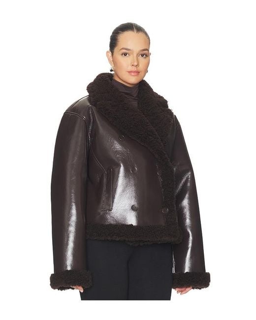 L'academie Black 'Academie Nalani Reversible Faux Leather Jacket