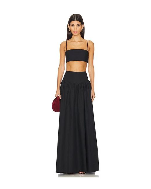 Crop String Top En Color Negro Talla (También En Xs, S, M, Xl) Susana Monaco de color Black