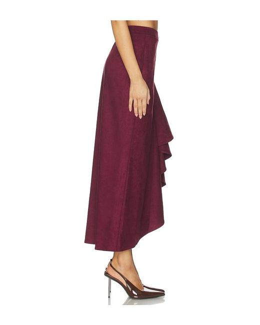 Line & Dot Red Valen Skirt