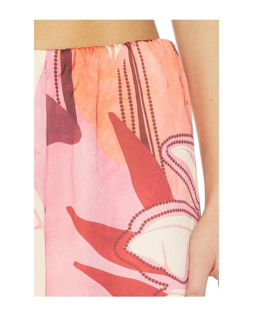 Seven Wonders Pink Kaeli Elasticated Palazzo Pant