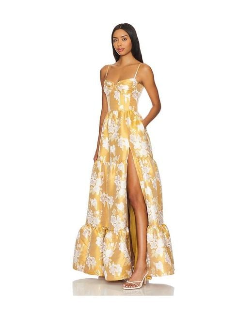 V. Chapman Metallic Lucetta Gown