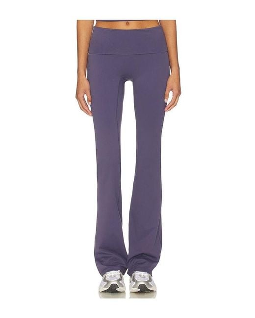 Gold Hinge Blue Essentials Foldover Flare Pant