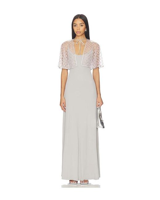 Fleur du Mal White Embellished Cape