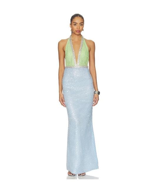 retroféte White Pixi Embroidered Dress