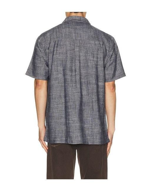Barbour Gray Bowston Linen Blend Summer Shirt for men