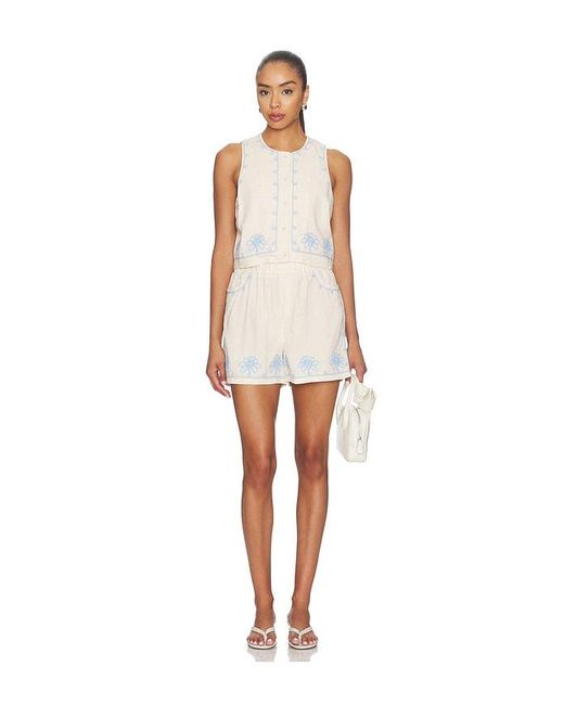 Blank NYC White High Waisted Short