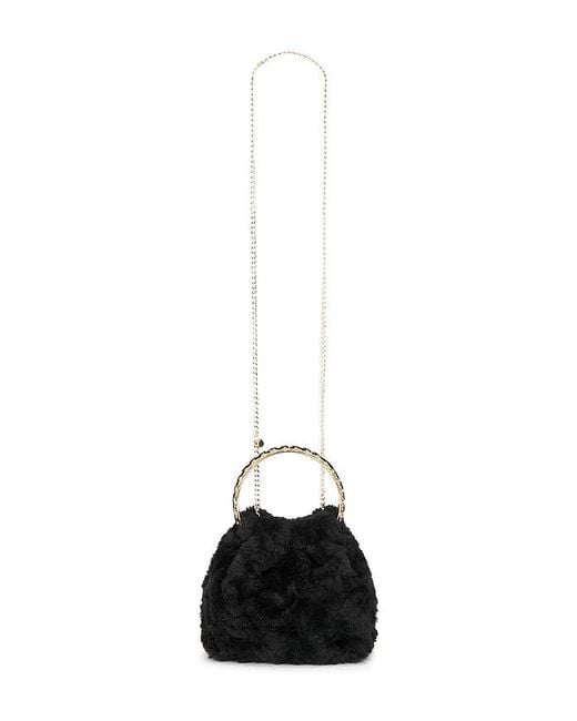 Olga Berg Black Philippa Top Handle Bag