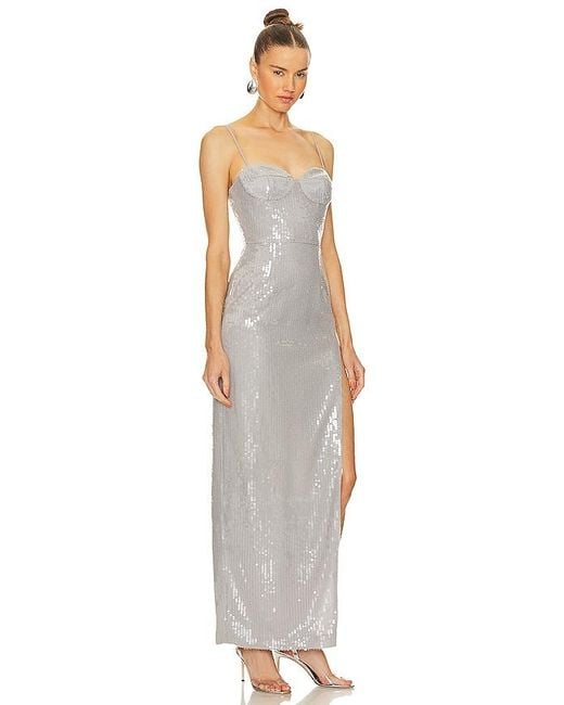 SAU LEE White Opal Gown