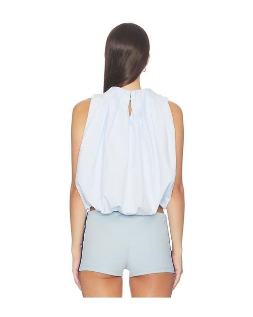 Lioness White Beverly Bubble Top