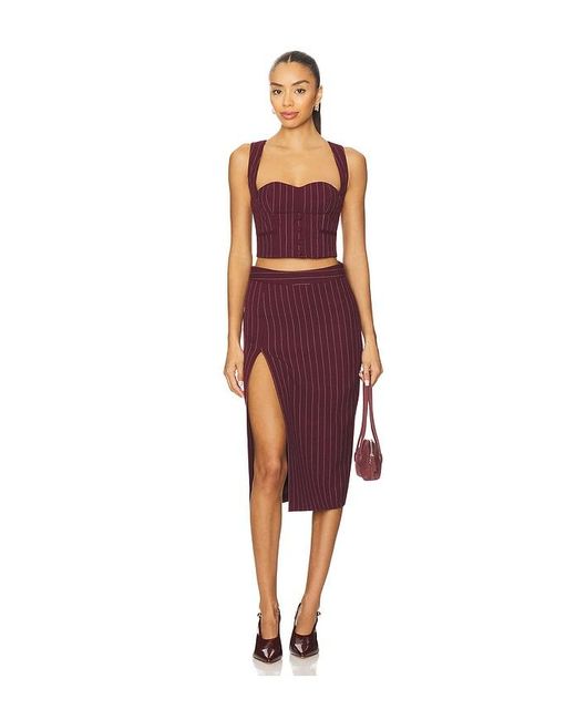 retroféte Red Brigette Skirt