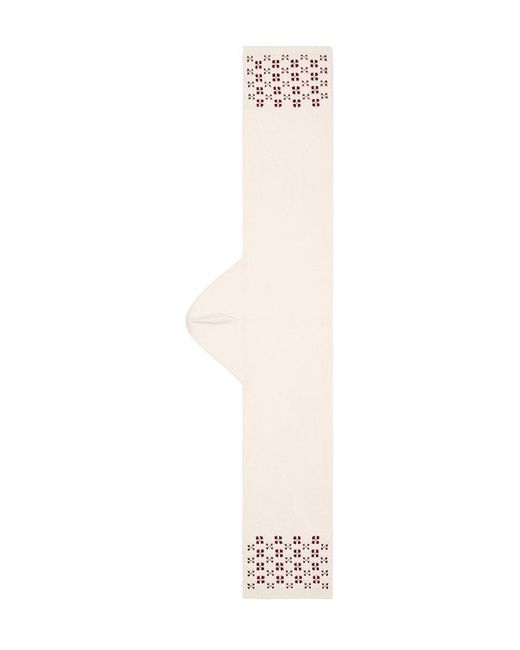 Calle Del Mar White Winter Fair Isle Hoodie Scarf