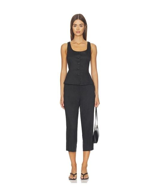 Theory Black Peplum Vest