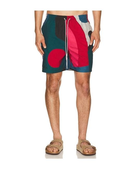 by Parra Red Ball To The Face Swim Shorts for men