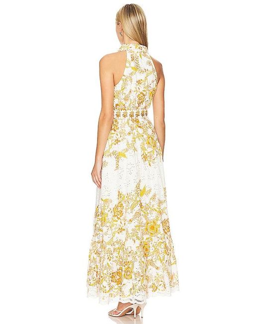Hemant & Nandita Metallic Belted Maxi Dress