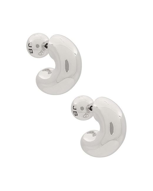 Jenny Bird White Tome Small Hoops