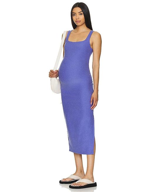 Beyond Yoga Blue Spacedye Icon Maternity Dress
