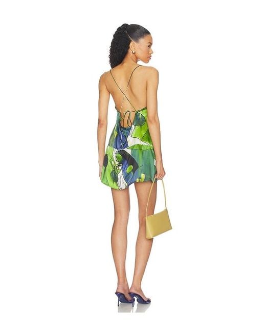 YELLOW THE LABEL Blue X Revolve Odette Silk Dress