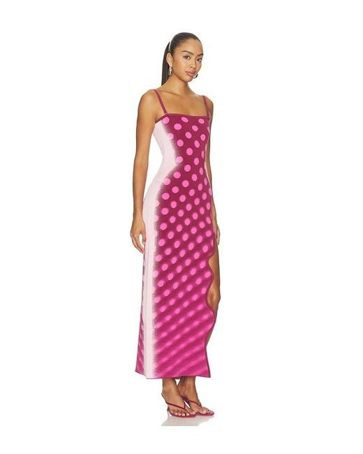 Ph5 Red Iris Maxi Tank Dress