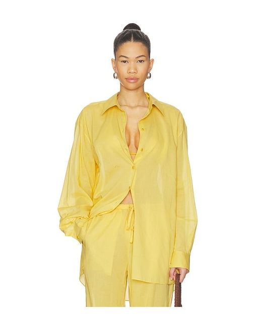 ÉTERNE Yellow Cotton Lucien Top