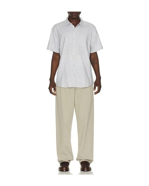 Marine Layer White Classic Stretch Selvage Shirt for men