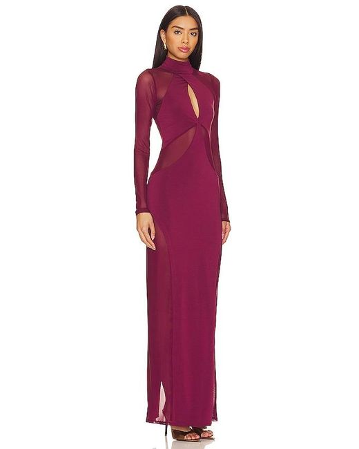 AFRM Purple Rosalia Maxi Dress