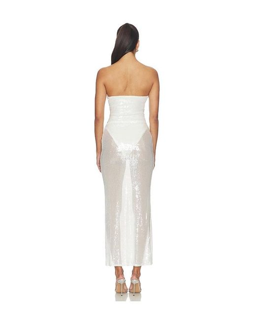 superdown White X Emma Rose Citra Sequin Skirt Set