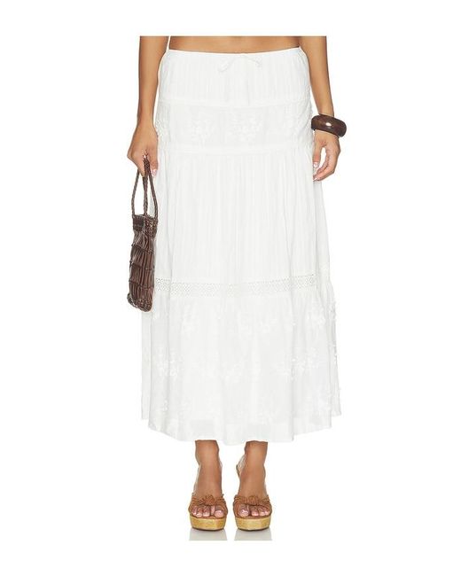 Astr White Gwyn Skirt