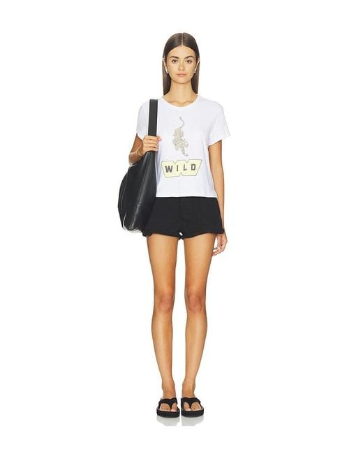 Re/done Black Daisy Shorts