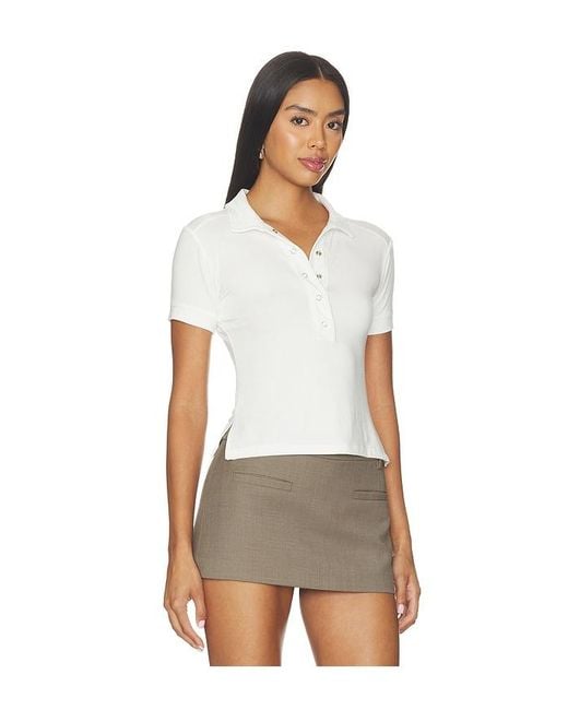 Bella Venice White The Polo Tee
