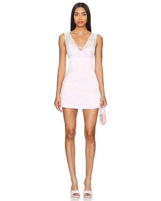 MORE TO COME White Ruth Mini Dress
