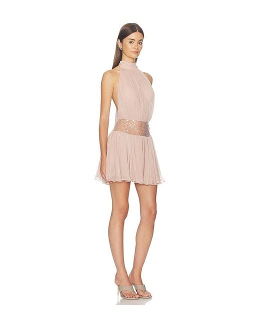 retroféte Natural Daly Chiffon Dress