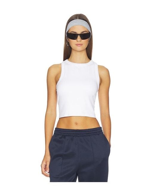 Halfdays White Sunn Seamless Racerback Top