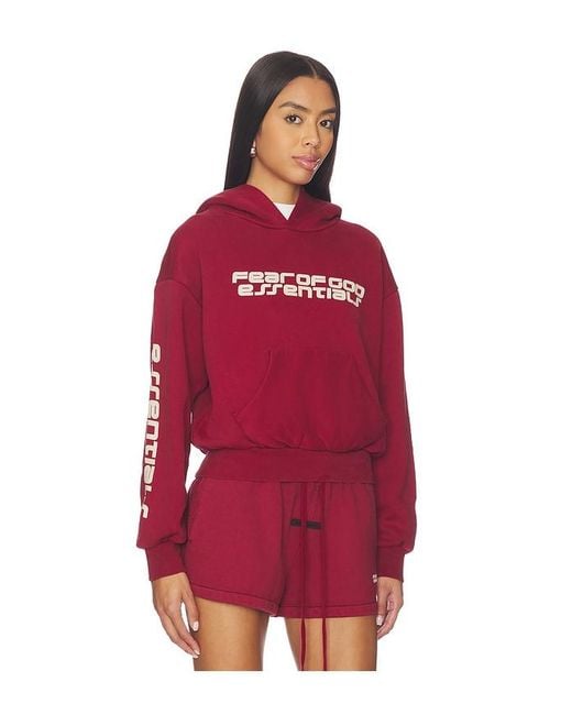 Fear Of God Red Classic Hoodie