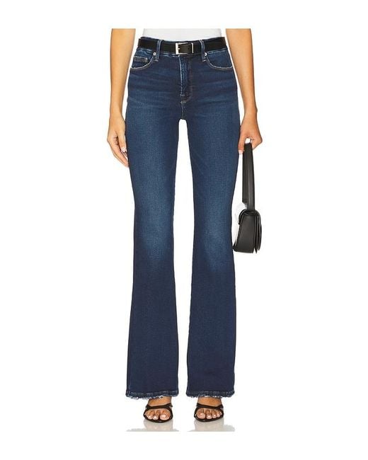 GOOD AMERICAN Blue Soft Tech Good Classic Bootcut Jeans